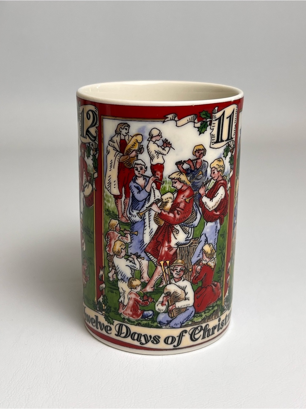 Dunoon Golden Twelve Days of Christmas Stoneware Mug Coffee Tea England